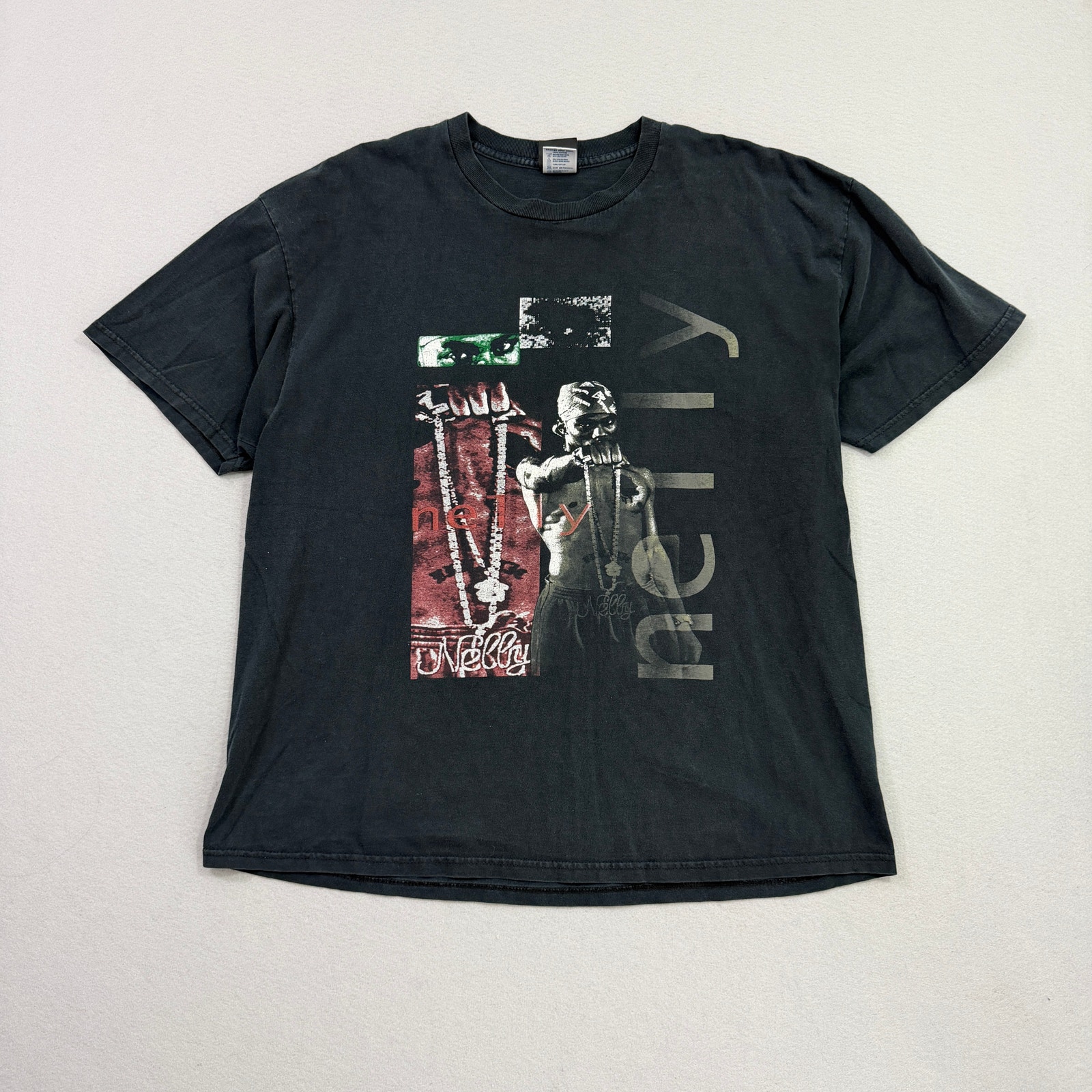 Vintage Nelly Country Grammar Rap Tee Shirt Men's 2xl Black 2000s Hip Hop R&B